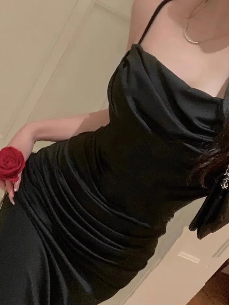 DressBetty - 2024 Elegant Sexy Mermaid Summer Strap Evening Maxi Dress