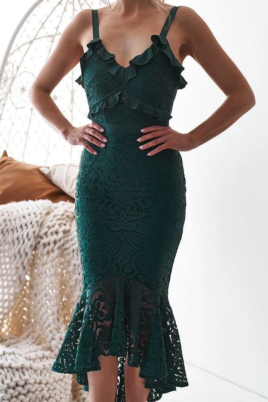 Leanne Dress - Emerald Green